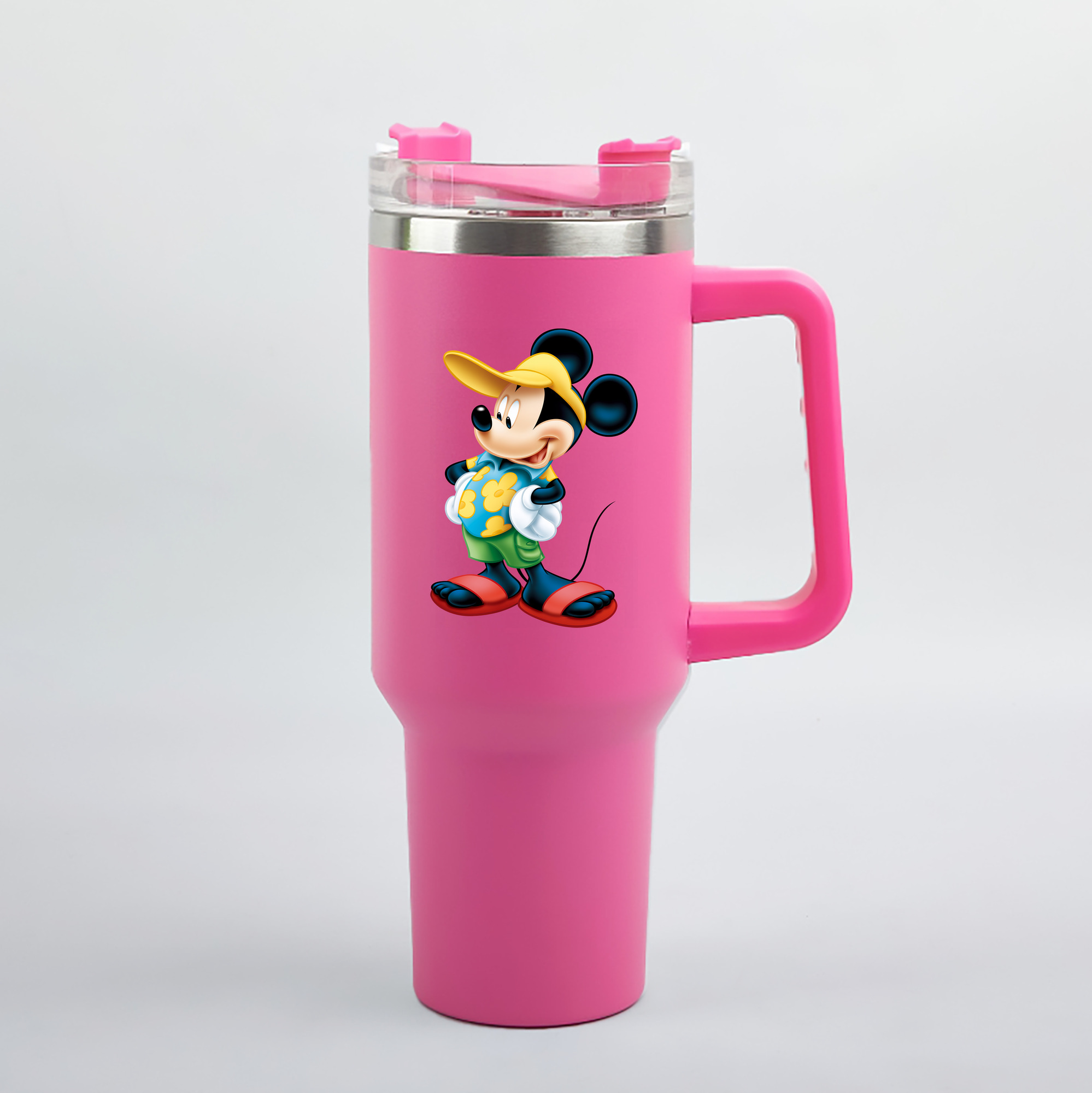 （画像用） ミッキーマウス Mickey Mouse 1200mL車用タンブラー（カラープリント）